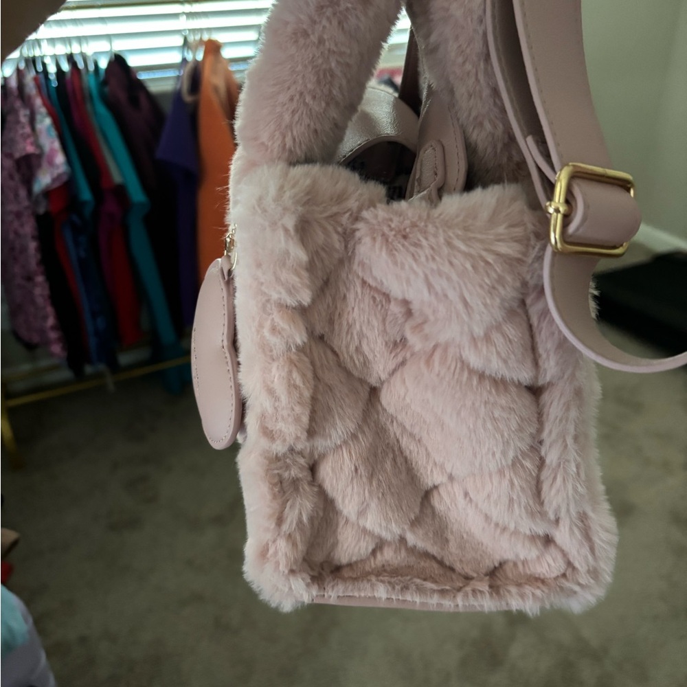 Juicy Couture Quilted Faux Fur Handbag - Picture 3 of 5